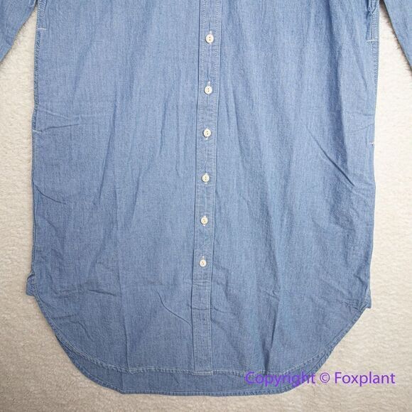 NEW J. Crew Classic-fit Chambray Shirt dress, size 2 - Picture 6 of 16